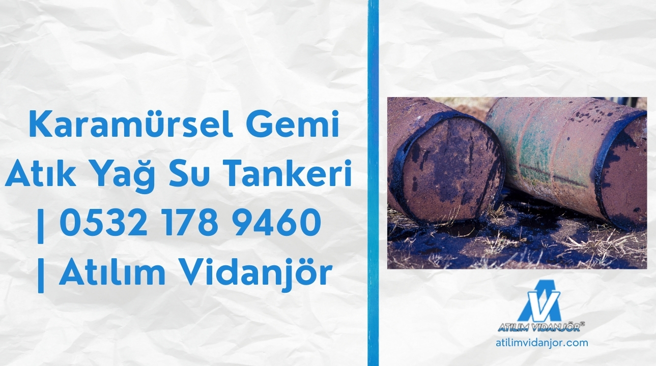 Karamürsel Gemi Atık Yağ Su Tankeri